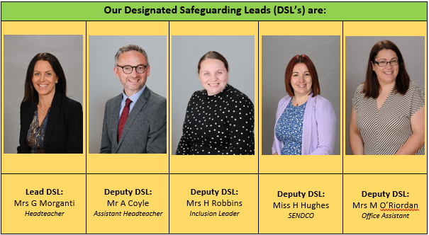 Our Designated Safeguarding Leads (DSL's)